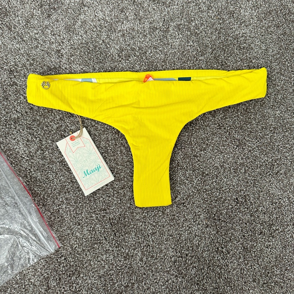 Maaji Vibrant Yellow Cheeky Bikini Bottom